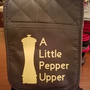 Personally Designed Potholder Pocket & Rubber Grip